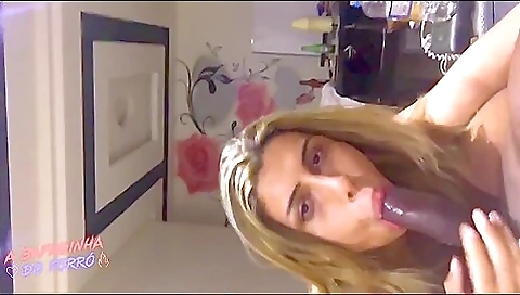 Blonde babe loves to cum in her mouth in some shops