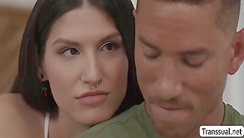 Blonde gets fucked by a big dick in a deepthroat scene