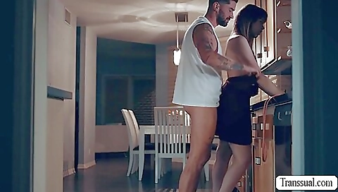 Babe with a small tits gets a handjob and ass-nailing