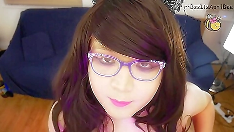 I'm wearing my lingerie and stockings in this solo porn clip