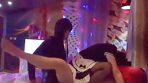 Thai man fucks this petite maid after she gets fucked